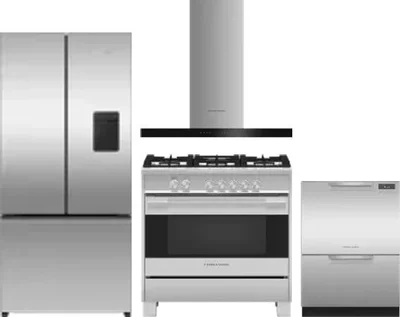4 Piece Package Includes Refrigerator, Range, Hood And Dishwasher